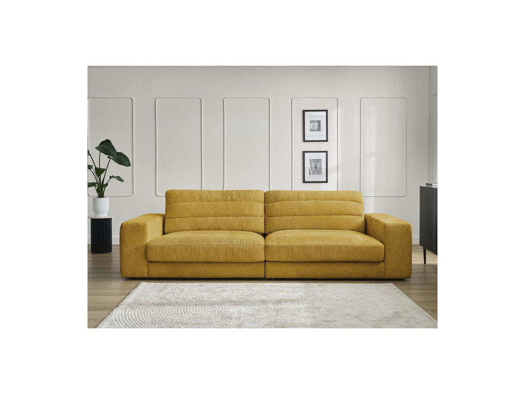 Sierra - Fixed Straight 3-Seater Sofa - Textured Fabric