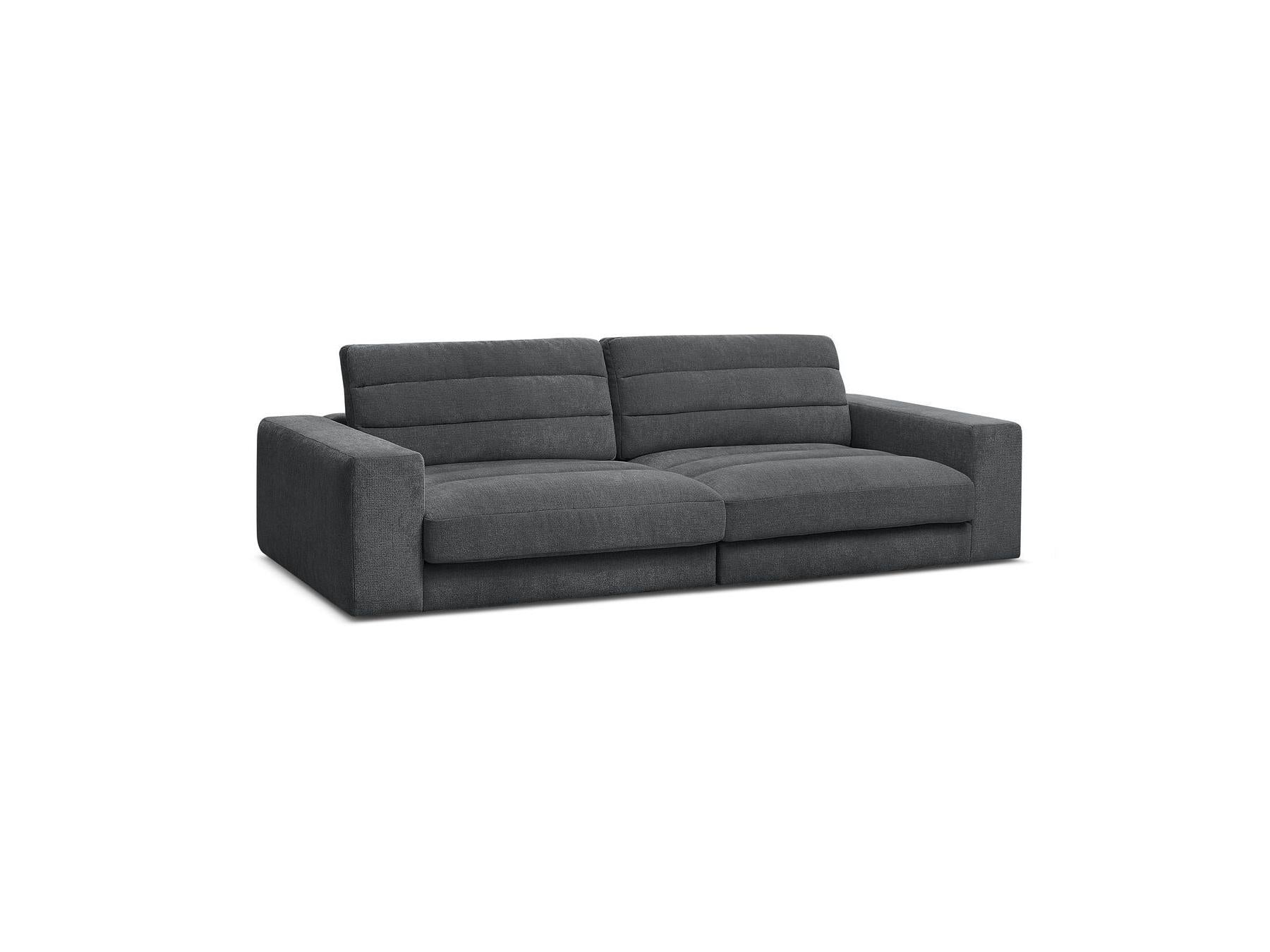 Sierra - Fixed Straight 3-Seater Sofa - Textured Fabric