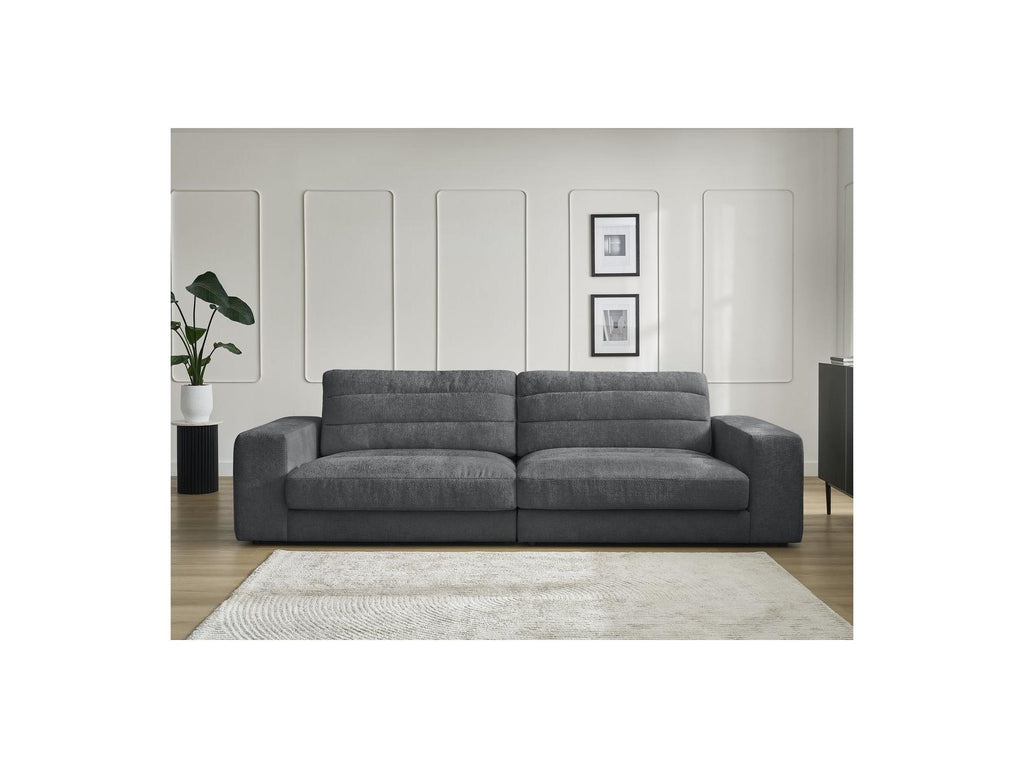 Sierra - Fixed Straight 3-Seater Sofa - Textured Fabric