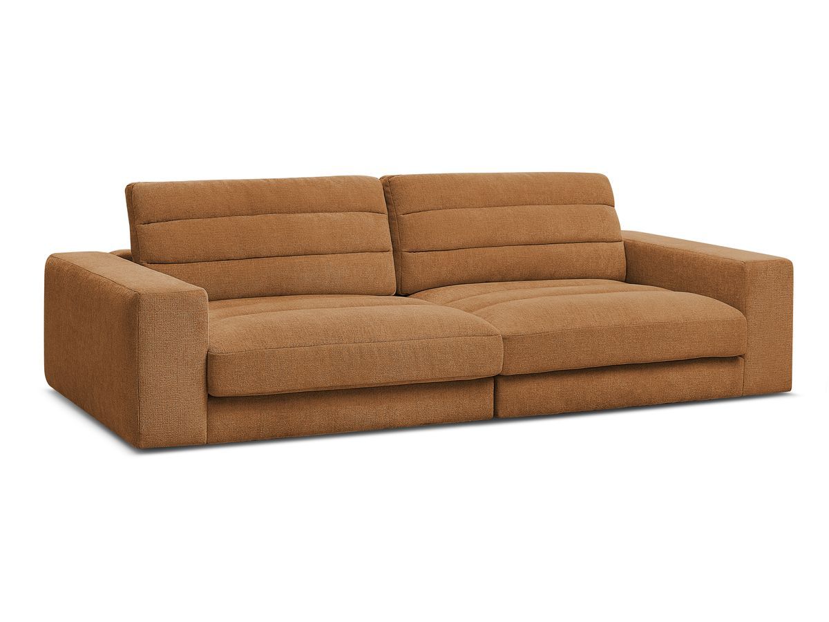 Sierra - Fixed Straight 3-Seater Sofa - Textured Fabric