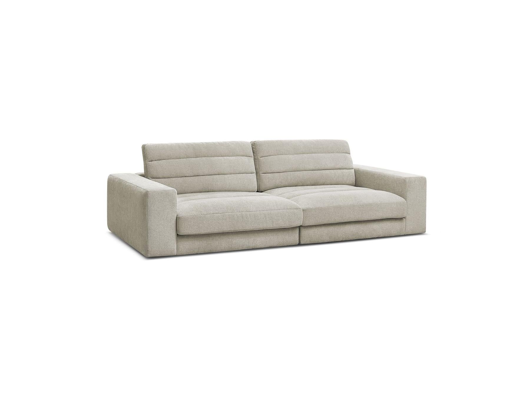 Sierra - Fixed Straight 3-Seater Sofa - Textured Fabric