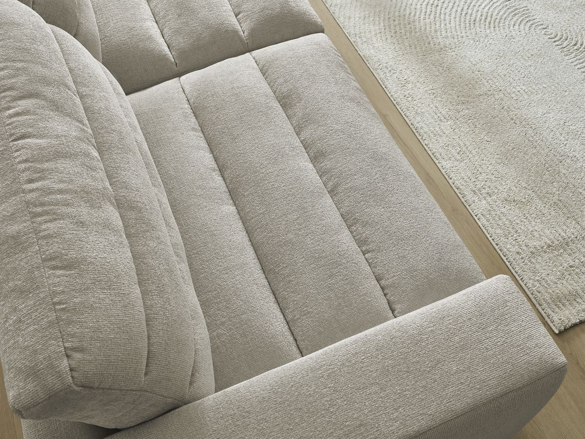 Sierra - Fixed Straight 3-Seater Sofa - Textured Fabric