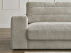 Sierra - Fixed Straight 3-Seater Sofa - Textured Fabric