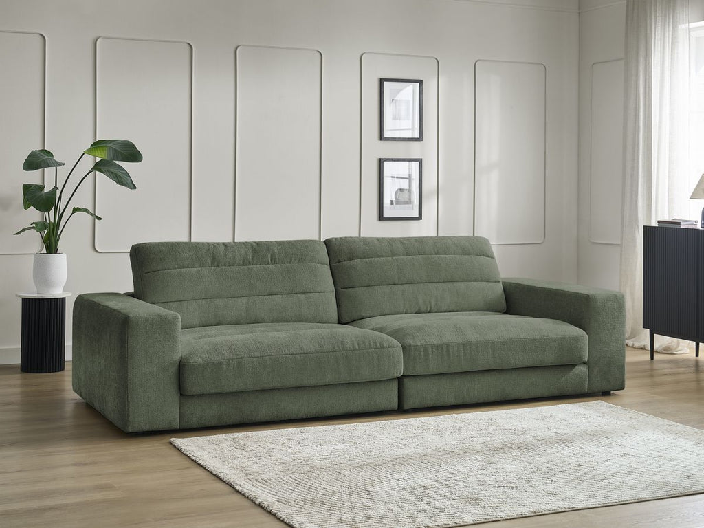 Sierra - Fixed Straight 3-Seater Sofa - Textured Fabric