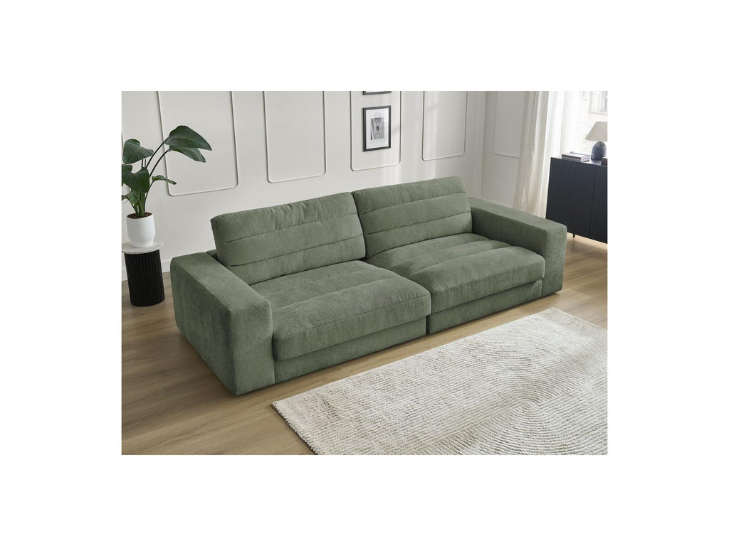Sierra - Fixed Straight 3-Seater Sofa - Textured Fabric