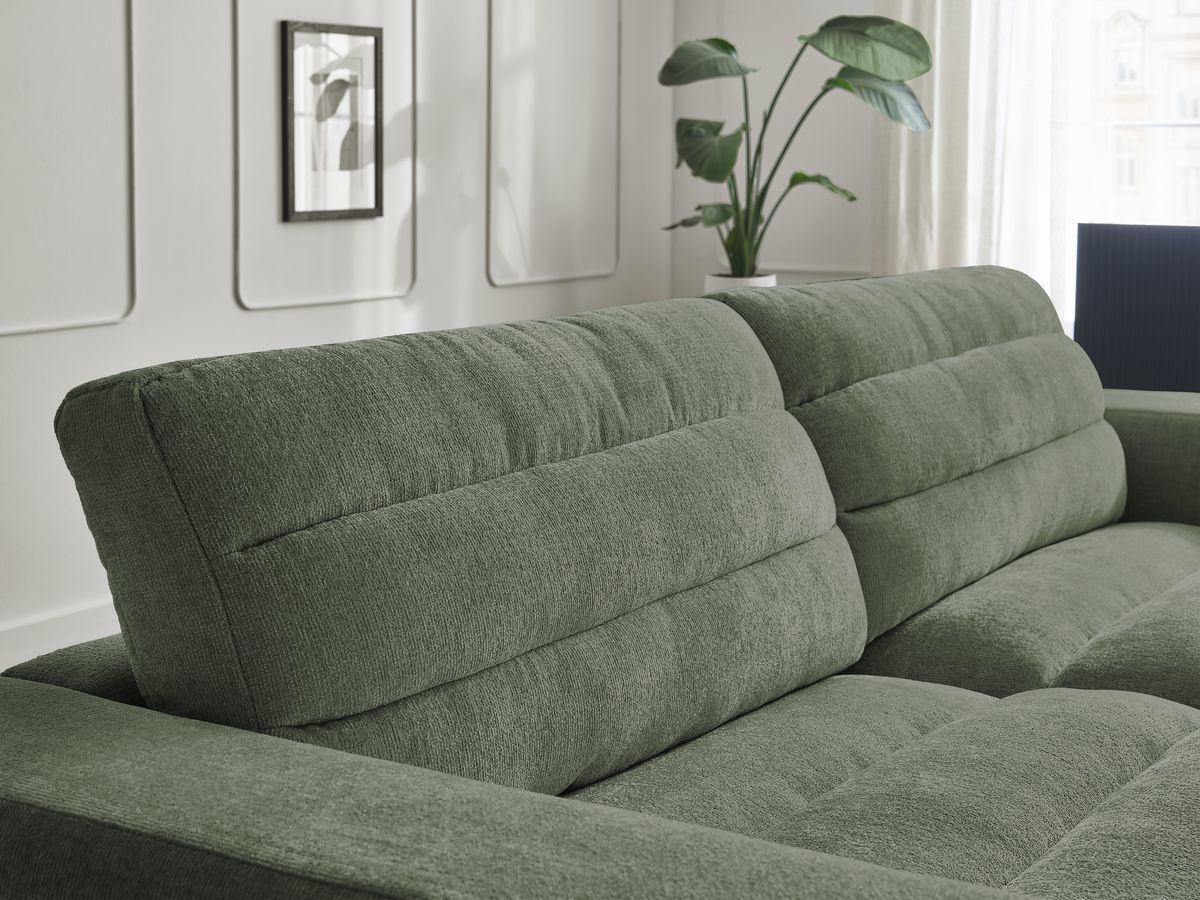 Sierra - Fixed Straight 3-Seater Sofa - Textured Fabric