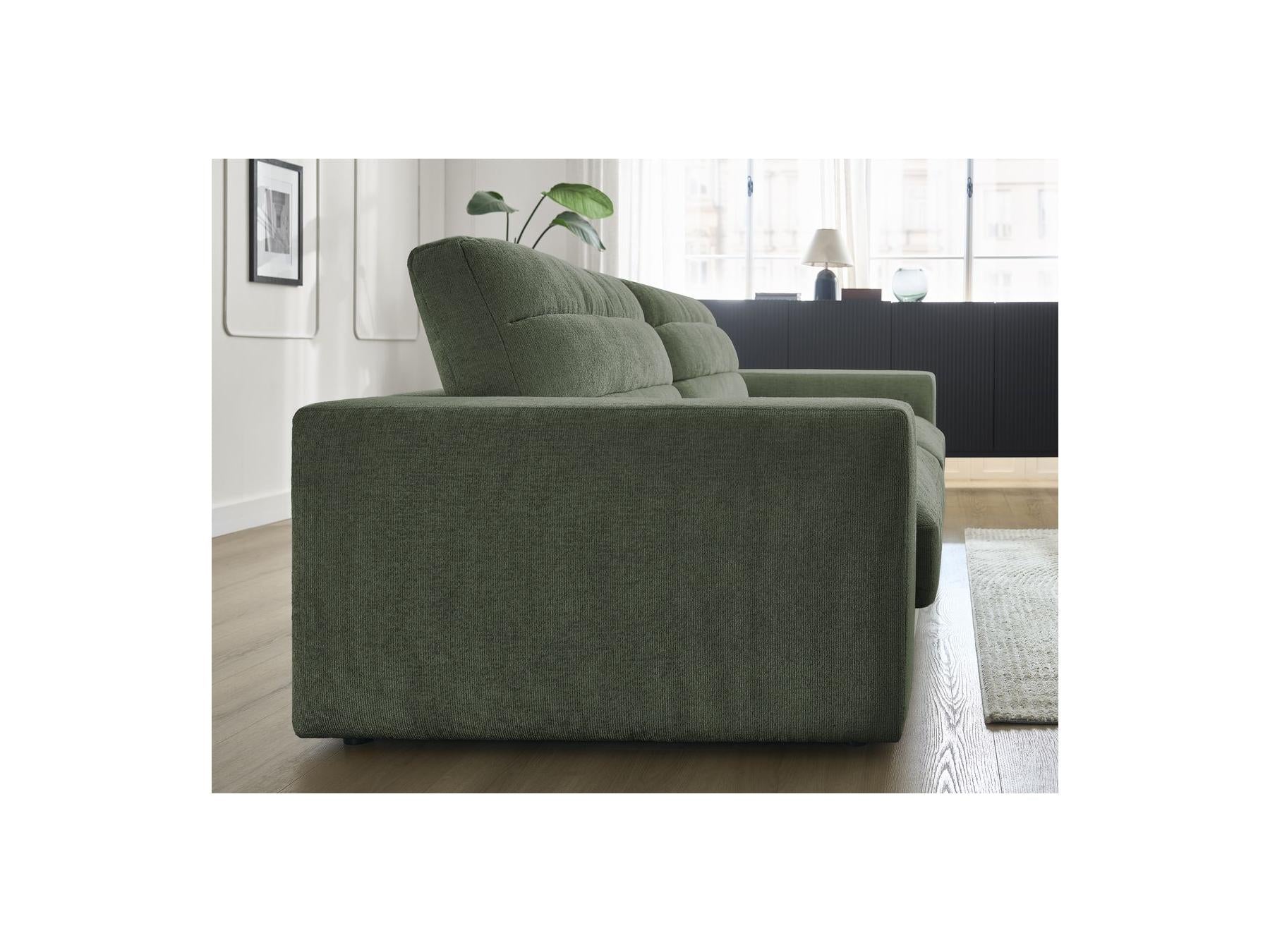 Sierra - Fixed Straight 3-Seater Sofa - Textured Fabric