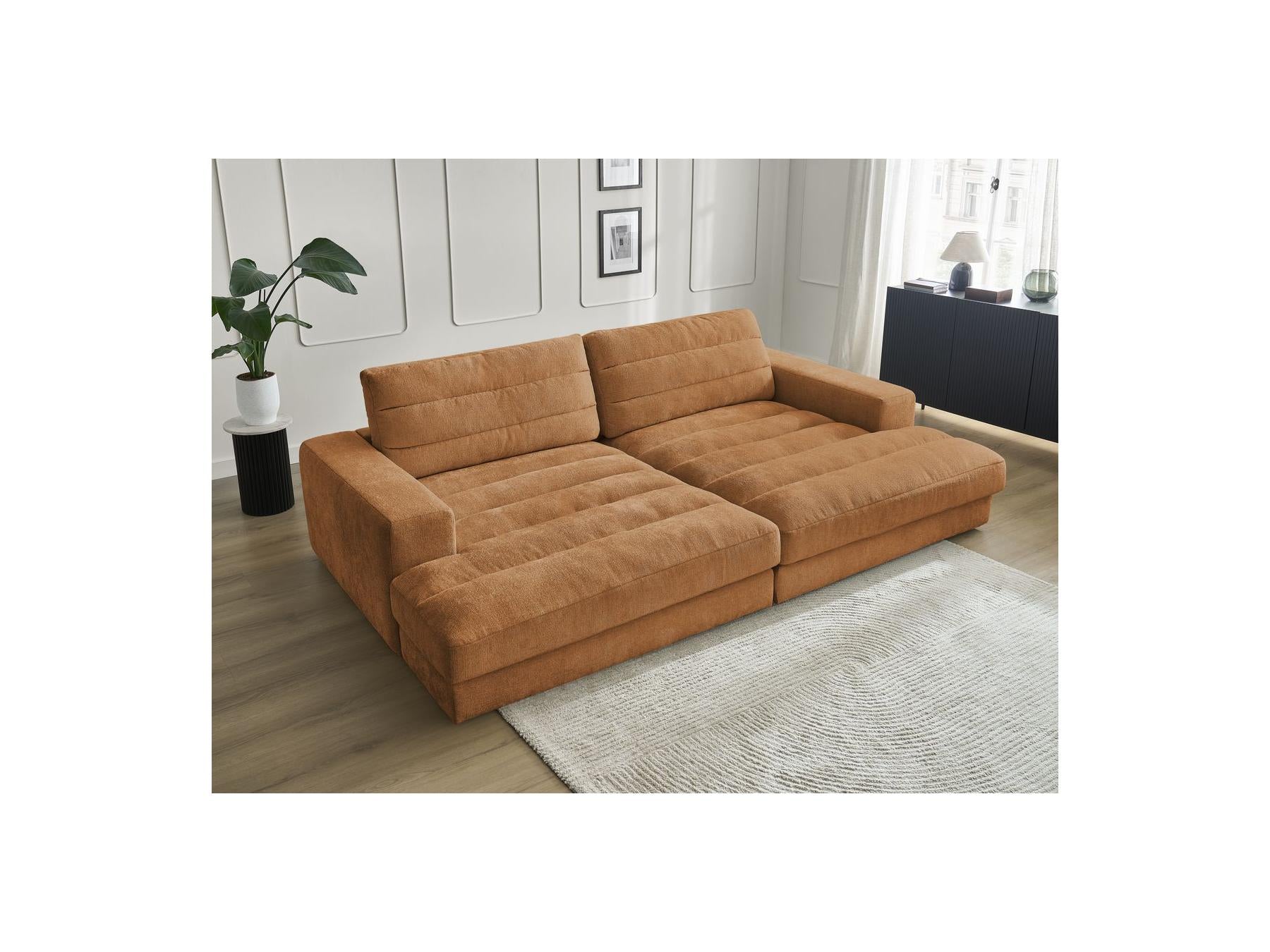 Sierra - Fixed Straight 4-Seater Deep Seat - Textured Fabric