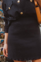 Lydia Navy Skirt