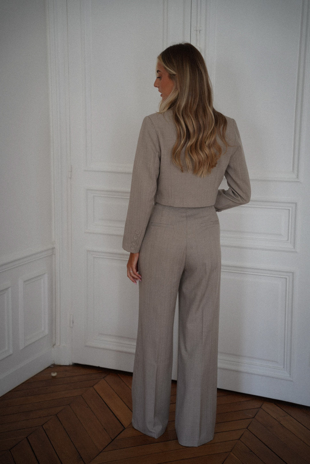 Pantalon Droit Roza - Beige