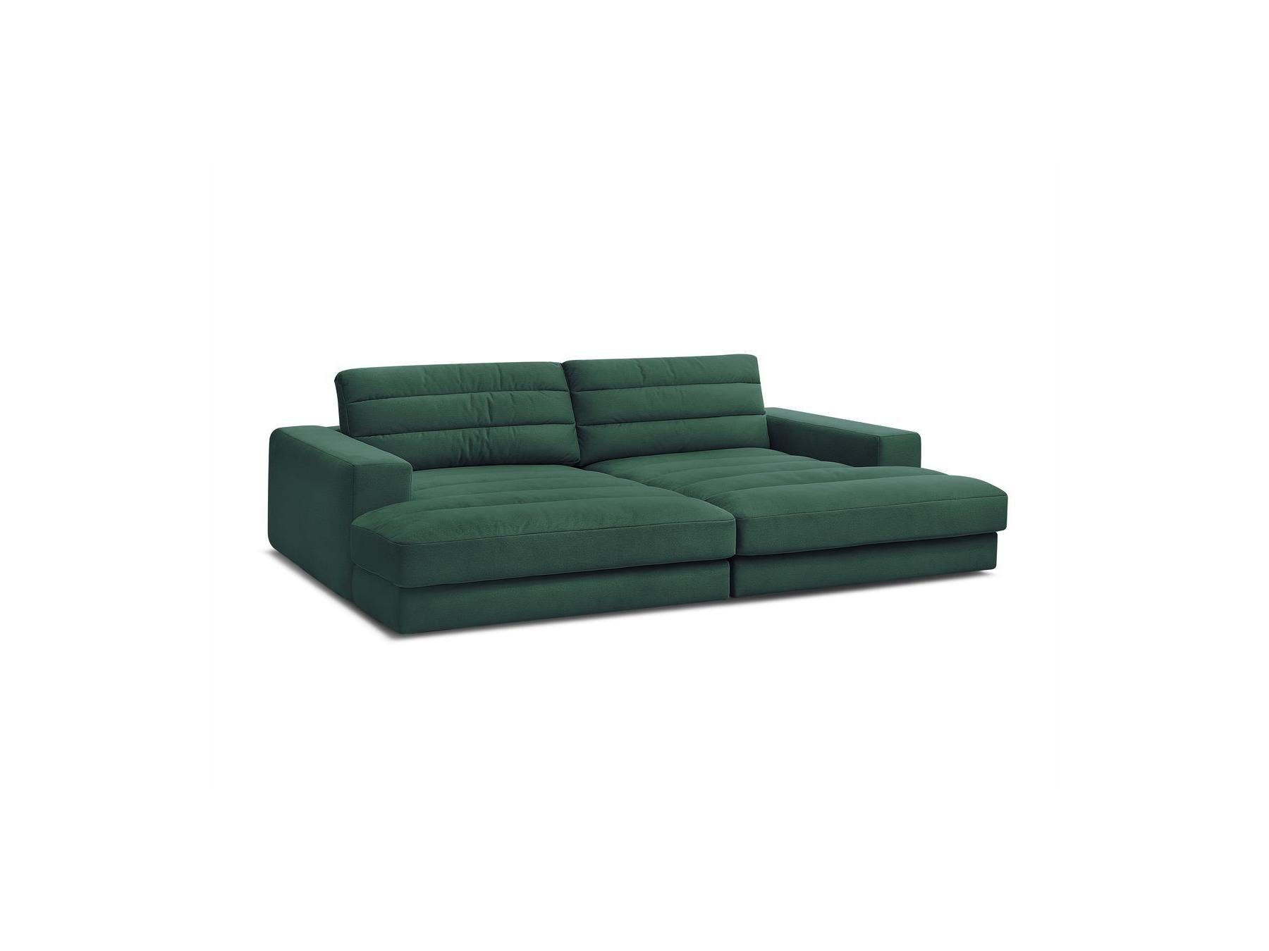 Sierra - Canapé Droit Fixe 4 Places Assise Profonde - Velours