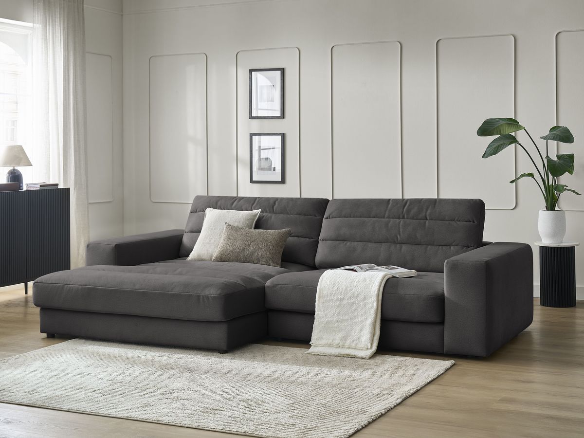 Sierra - Fixed Corner Sofa - Velvet - Left-Hand Corner