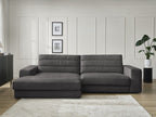 Sierra - Fixed Corner Sofa - Velvet - Left-Hand Corner