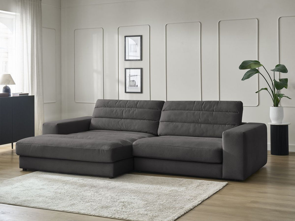 Sierra - Fixed Corner Sofa - Velvet - Left-Hand Corner