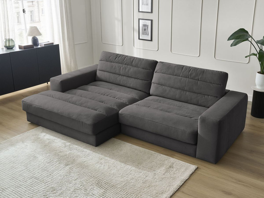 Sierra - Fixed Corner Sofa - Velvet - Left-Hand Corner