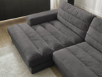Sierra - Fixed Corner Sofa - Velvet - Left-Hand Corner