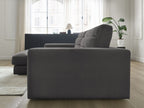 Sierra - Fixed Corner Sofa - Velvet - Left-Hand Corner