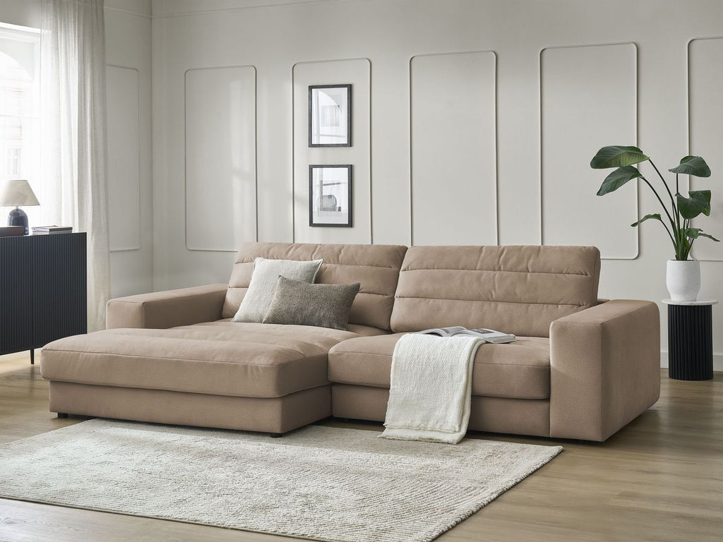 Sierra - Fixed Corner Sofa - Velvet - Left-Hand Corner