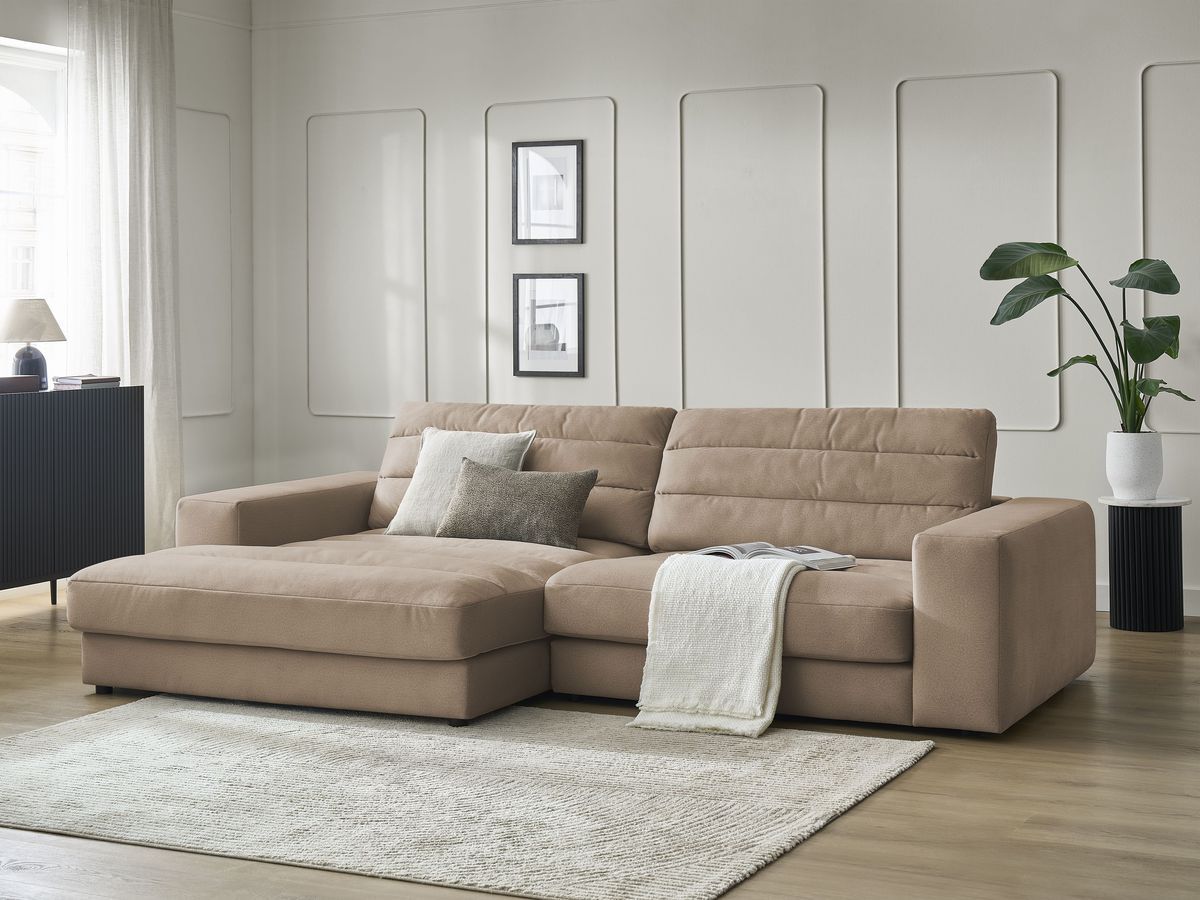 Sierra - Fixed Corner Sofa - Velvet - Left-Hand Corner