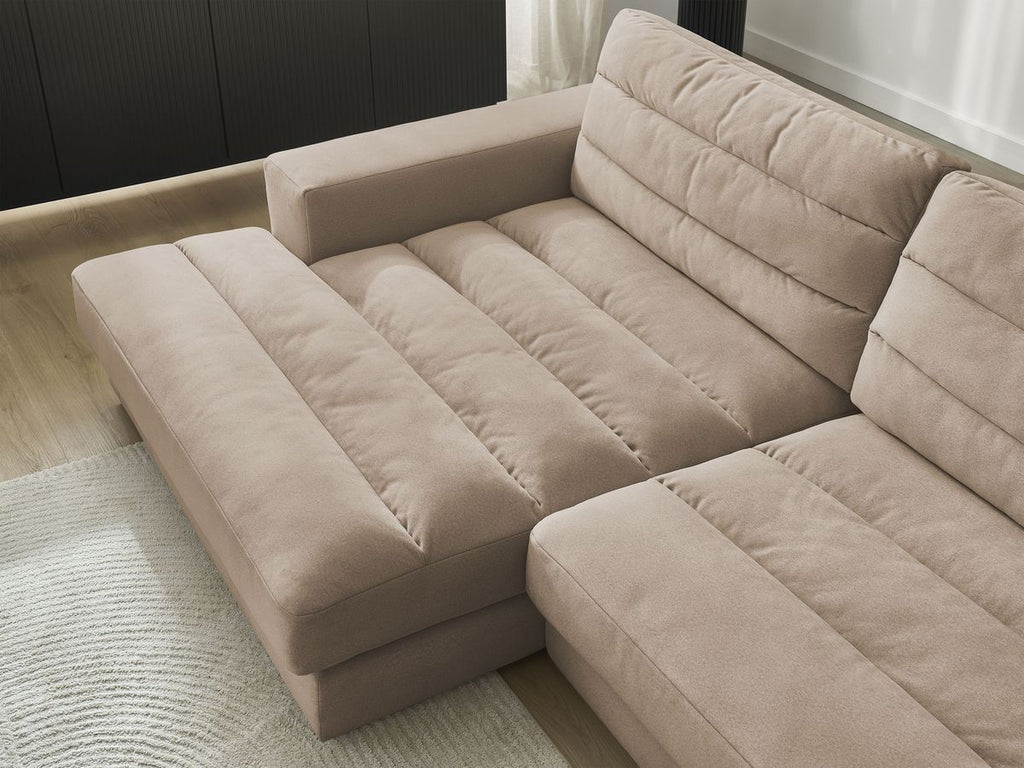 Sierra - Fixed Corner Sofa - Velvet - Left-Hand Corner