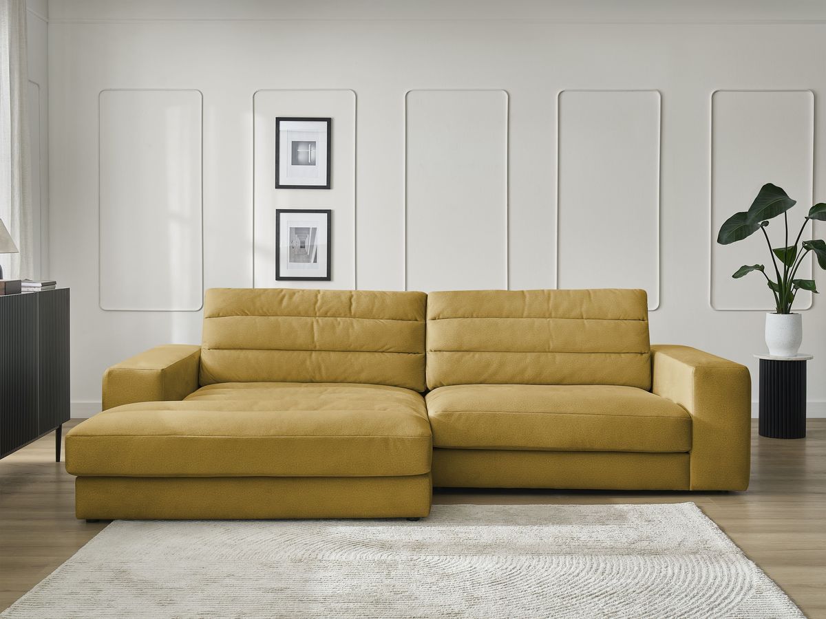 Sierra - Fixed Corner Sofa - Velvet - Left-Hand Corner