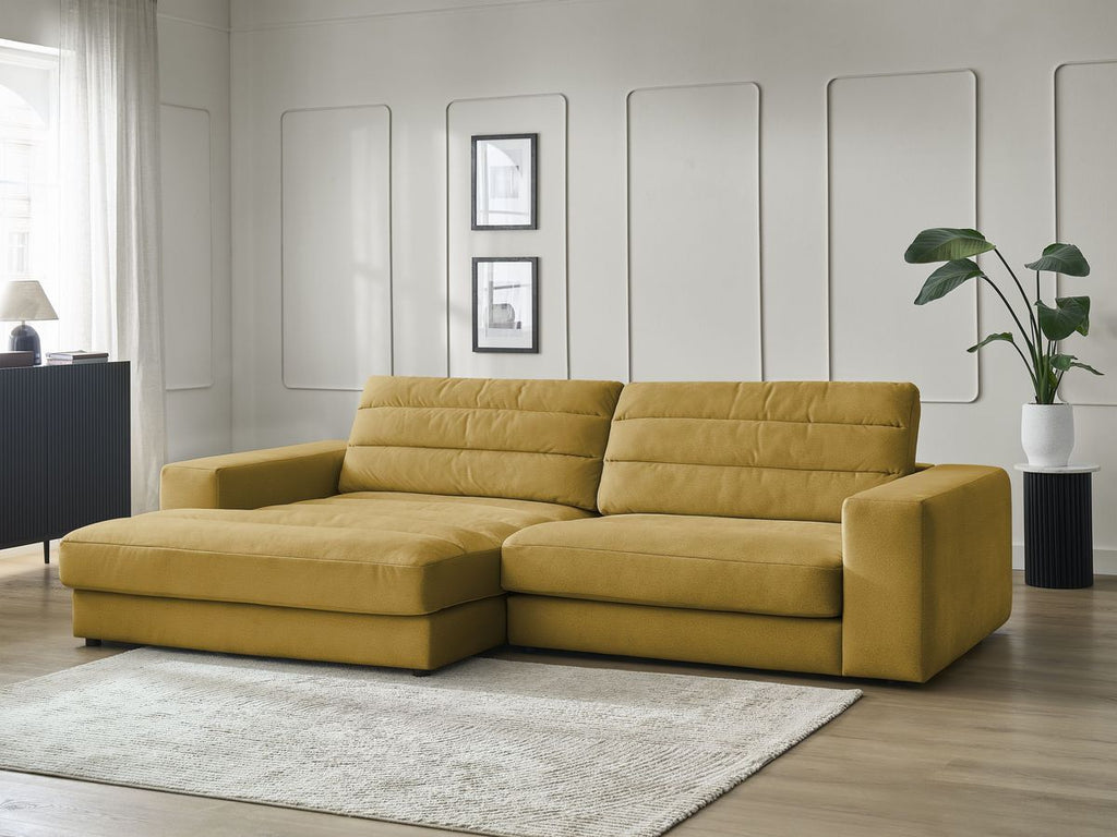 Sierra - Fixed Corner Sofa - Velvet - Left-Hand Corner