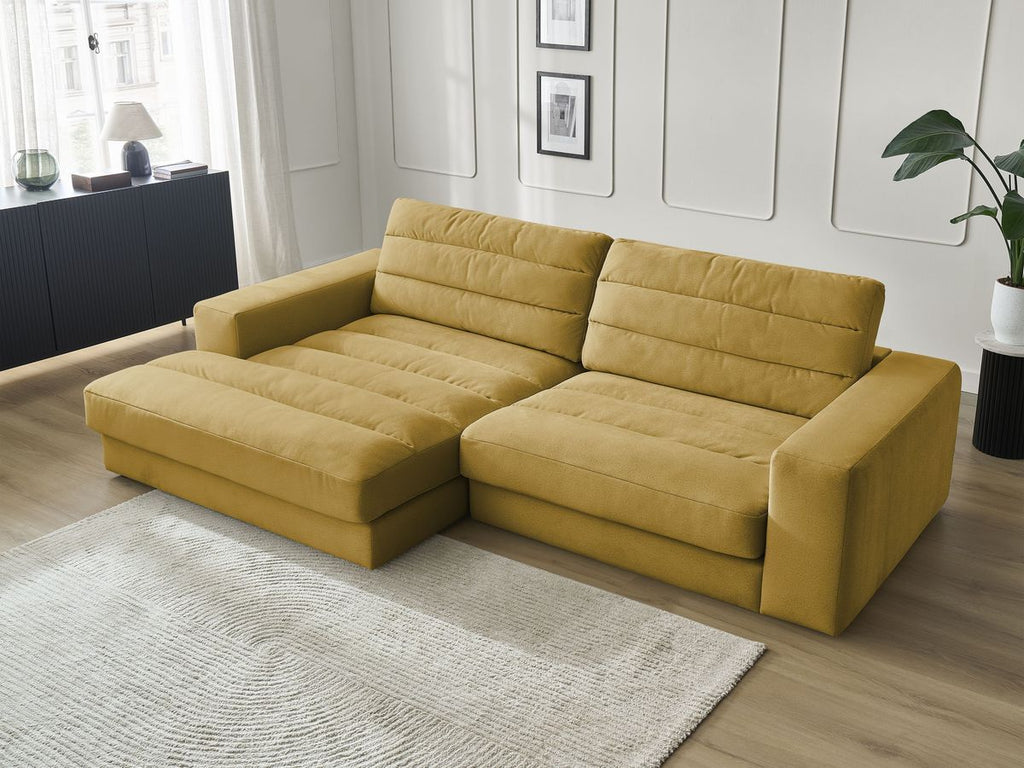 Sierra - Fixed Corner Sofa - Velvet - Left-Hand Corner