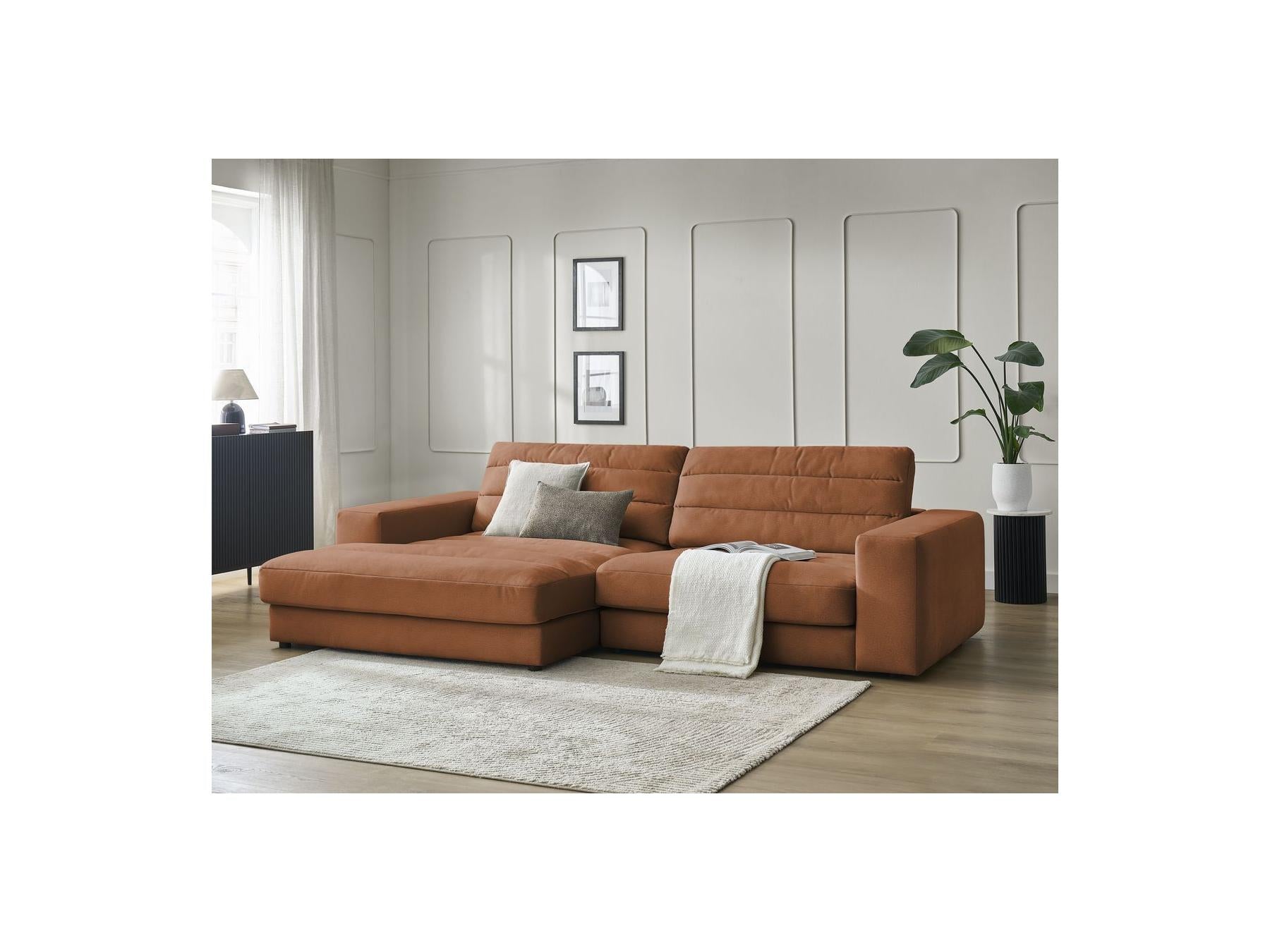 Sierra - Fixed Corner Sofa - Velvet - Left-Hand Corner