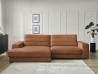Sierra - Fixed Corner Sofa - Velvet - Left-Hand Corner