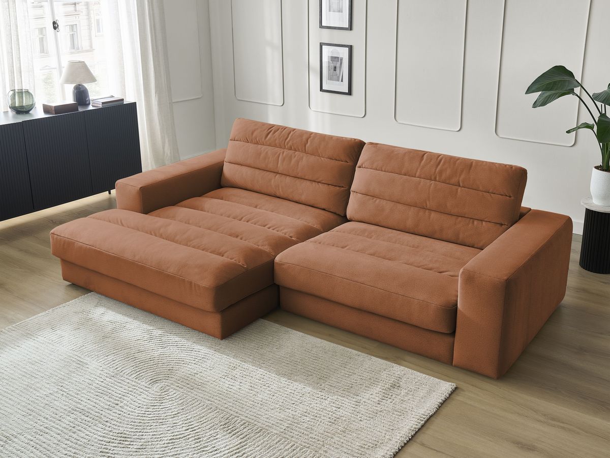 Sierra - Fixed Corner Sofa - Velvet - Left-Hand Corner
