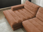 Sierra - Fixed Corner Sofa - Velvet - Left-Hand Corner