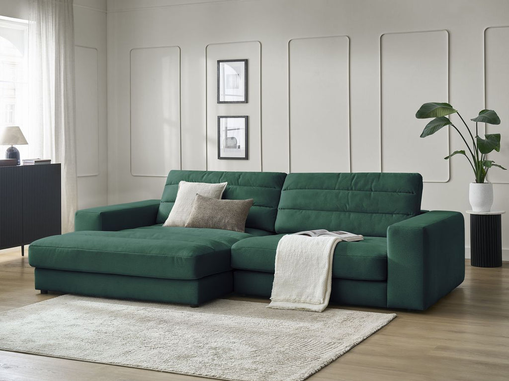 Sierra - Fixed Corner Sofa - Velvet - Left-Hand Corner
