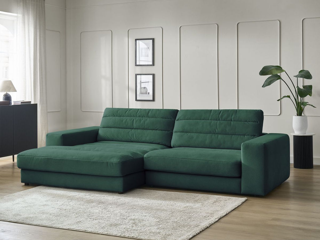 Sierra - Fixed Corner Sofa - Velvet - Left-Hand Corner