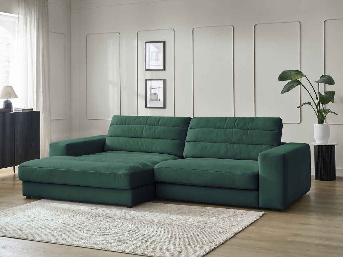 Sierra - Fixed Corner Sofa - Velvet - Left-Hand Corner