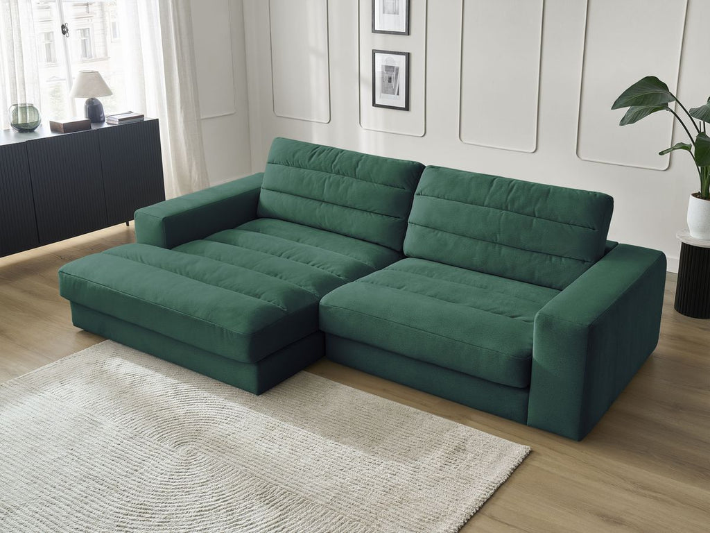 Sierra - Fixed Corner Sofa - Velvet - Left-Hand Corner