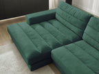 Sierra - Fixed Corner Sofa - Velvet - Left-Hand Corner