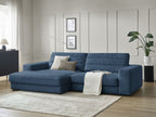 Sierra - Fixed Corner Sofa - Velvet - Left-Hand Corner