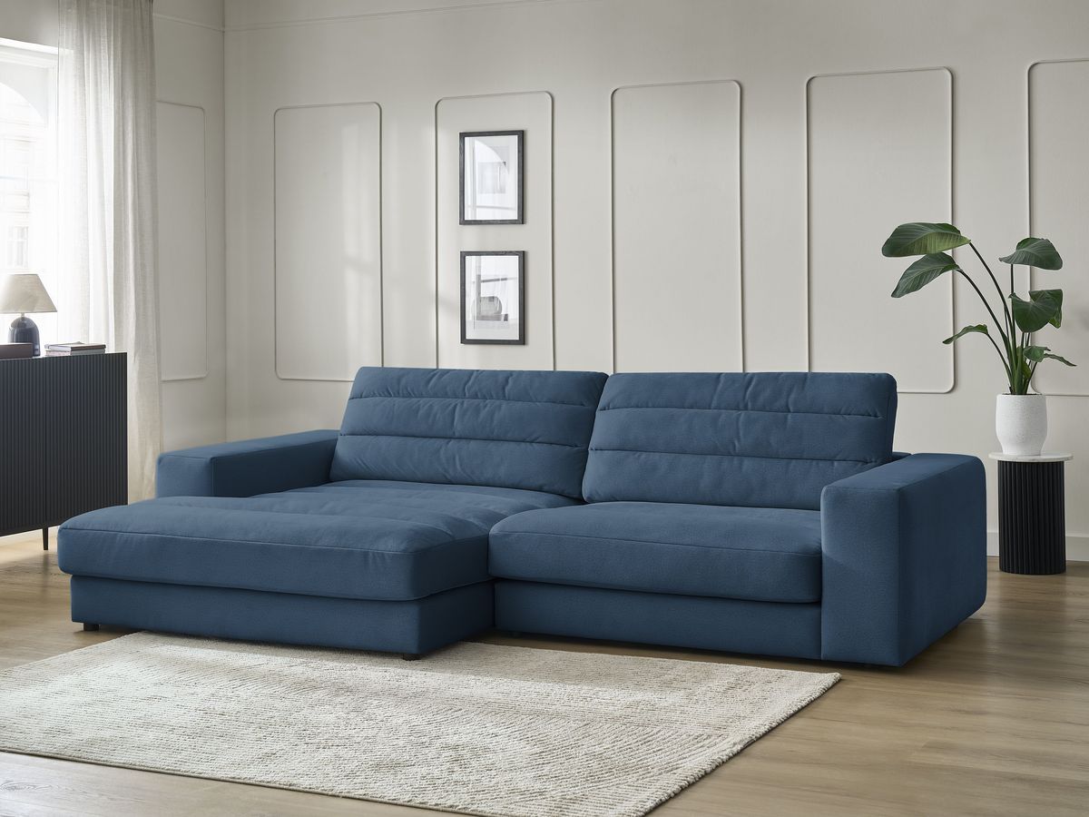 Sierra - Fixed Corner Sofa - Velvet - Left-Hand Corner