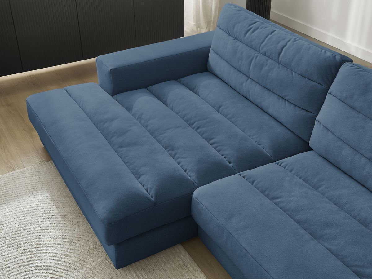 Sierra - Fixed Corner Sofa - Velvet - Left-Hand Corner