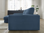 Sierra - Fixed Corner Sofa - Velvet - Left-Hand Corner