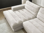 Sierra - Fixed Corner Sofa - Velvet - Left-Hand Corner