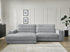 Sierra - Fixed Corner Sofa - Velvet - Left-Hand Corner