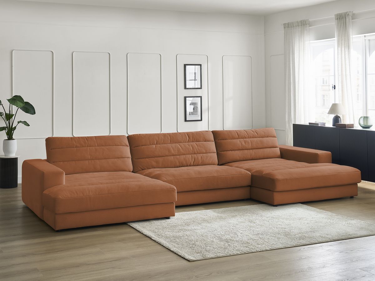 Sierra - Fixed Panoramic Sofa - Velvet