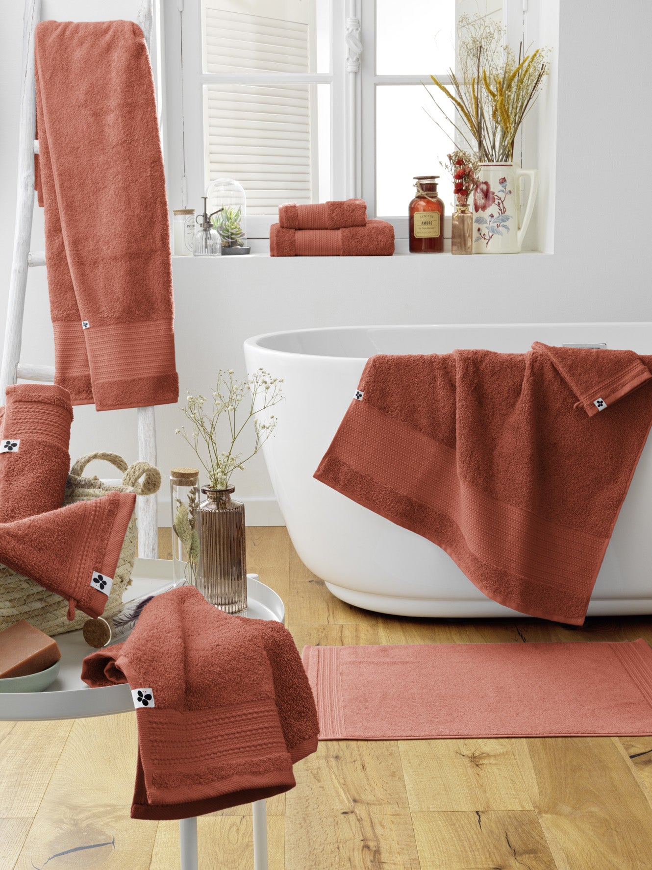 Garance - Serviette De Bain - Terracotta