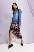 Falda Cicely Red Lys Negra