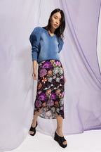 Falda Cicely Red Lys Negra