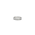Perforated Round Stainless Steel Tart Ring with Rolled Edge - Ø 10 cm - H. 2 cm