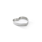 Perforated Heart Stainless-Steel Tart Ring Valrhona - Ø 12 cm - H. 2 cm