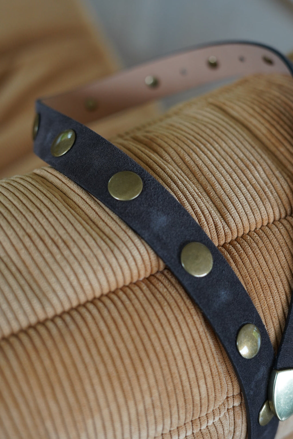 Chocolate Studded Belt