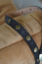 Chocolate Studded Belt